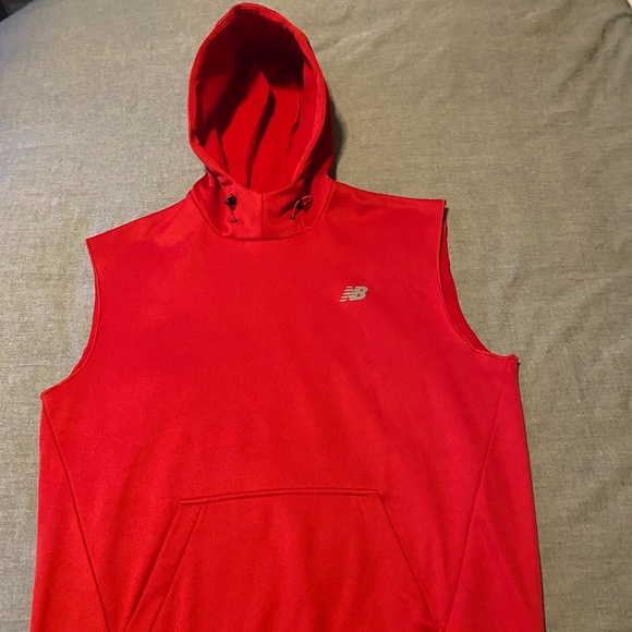 New Balance Shirts Mens New Balance Sleeveless Hoodie Poshmark